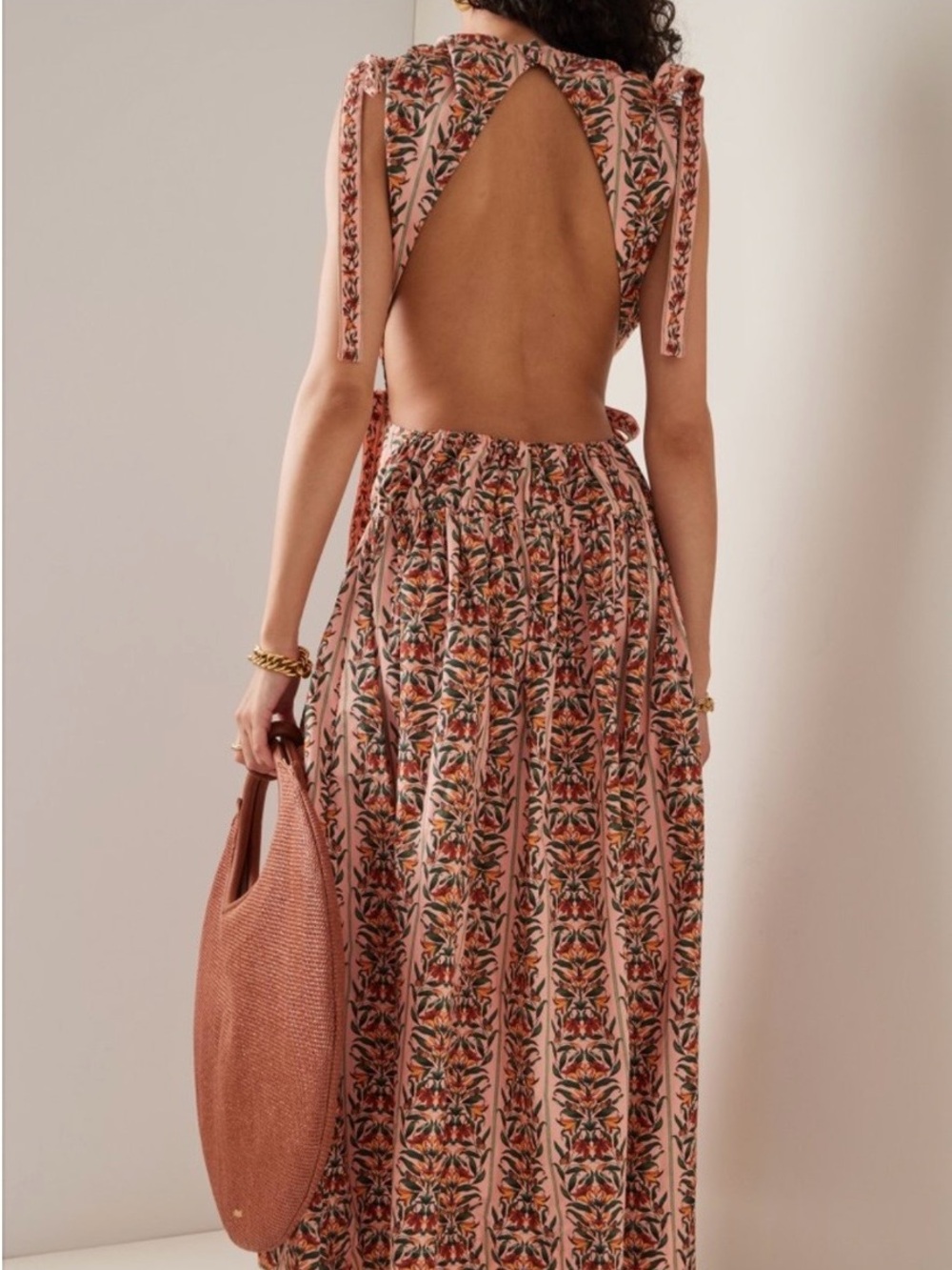 Agua by Agua Bendita Open-Back Maxi Dress